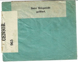 MAIL CAPTURED BY THE GERMANS. 1916 censored cover from Kobenhaven 11 ...