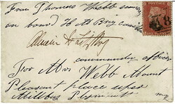 SHANGHAI. 1860 cover and original letter to Plymouth, England, ...