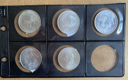 JUAN CARLOS. 2.000 PTS. Conjuno de 5 monedas 1994 a 1998.