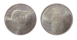 DINAMARCA 1953 2 CORONAS Ag. 15 g. SC