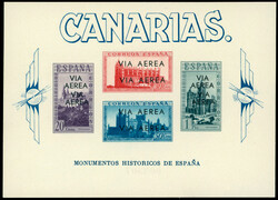 HB MONUMENTOS AEREA. DOBLE SOBRECARGA NEGRA. Rara y de LUJO sin ...