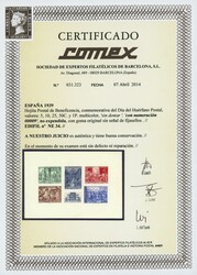 BENEFICENCIA. H.B. HUERFANO POSTAL NO EMITIDA, plena goma original ...