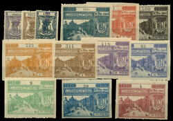 1911. MADRID. Serie corta, a falta del 75 pts. de excelente calidad ...