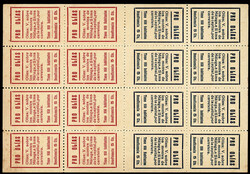 MALAGA.OLIAS. 5 CTS azul y rojo en minipliego (8 series) con los ...