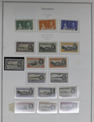 1937/53 K.G.VI mint coll. on printed pages with 1938/53 ½d-10s set ...