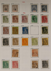 INDO-CHINA 1889/1939 mostly mint collection with 1889 surcharges mint ...