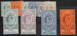 1903 K.E.VII set of ten to £1