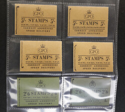 Q,E.II early booklets selection (6 items) 2s.6d (F2 and F34) and 5s. ...