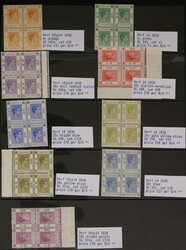 1938 K.G.VI nine different blocks of 4 with values to 50c with some ...