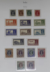 1937/46 K.G.VI mint coll. with 1937 3p-25r set of 18 vals, 1940 ...