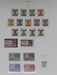 1937/46 K.G.VI mint coll. with 1937 3p-25r set of 18 vals, 1940 ...