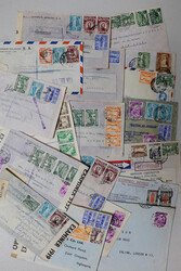 COMMONWEALTH & FOREIGN POSTAL HISTORY coll. incl. PERU 21 WWII Censor ...