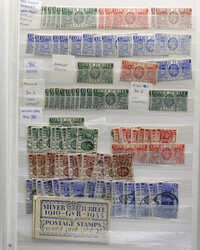 GREAT BRITAIN K.G.V mainly used accumulation on stockpages, ...