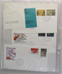 ICELAND modern used coll. (1960's/80's) on leaves and illustrated ...