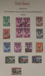 GOLD COAST / GHANA 1938 K.G.VI set to 5s plus 4d block of 4, 1948 8 ...