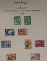 GOLD COAST / GHANA 1938 K.G.VI set to 5s plus 4d block of 4, 1948 8 ...