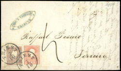 INCOMING MAIL AUSTRIA 1859 - Fresca lettera da Trieste a Ferrara del ...