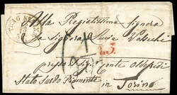 INCOMING MAIL REPUBBLICA CECA 1858 - Lettera non affrancata da Praga ...