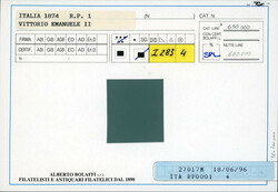 1874 - 10 cent. ocra arancio (1), ben centrato, nuovo, gomma ...