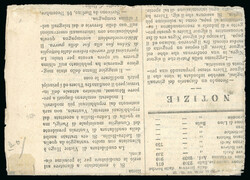 10pa Dull lilac, BISECT neatly tied on 1872 (5.6) on folded part page ...