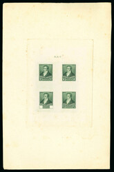 1892-1905 "Tres Próceres" Issue, an amazing assembly of proofs, ...