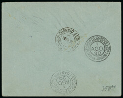Collection: 1930s-1950s collection of 95 airmail covers on pages in 2 ...