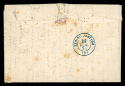 1871 (Jan 3) "Ballons Monté" balloon cover transported by "Le ...