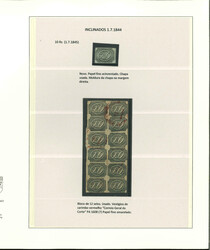 1844 Goat's eyes collection on pages, incl. 10r four margined unused ...