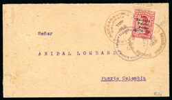 1919 Airmail 2c Knox Martin with variety "1" with serif from pos.5, ...