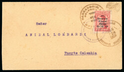 1919 Airmail 2c Knox Martin, pos.4, tied to 1919 (Jun 18) envelope to ...