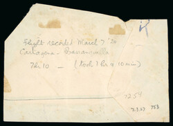 1920, March 6, Third Flight. 10c green and National Post 3c, both on ...