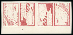 1920, 10c red-brown, second setting, horizontal strip of four ...