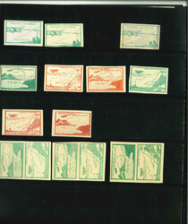 Collection balance with 1920 March 10c green 'Waving Pilot' unused ...