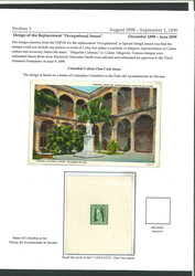 1899 1c to 10c set of five small die Proofs in issued colours on ...