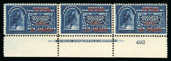 1899 Special delivery 10c de Peso on 10c bottom marginal strip of ...