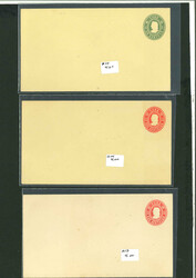 Collection: 1899 plate number strips and marginal plate items with 1c ...