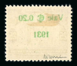 1931 Provisional Managua Earthquake overprint 15c on 25c black-brown ...