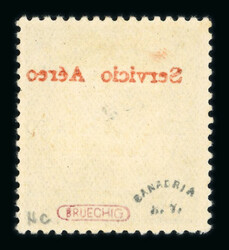 1929-30 Airmail 20c with red "SERVICO AEREO" overprint instead of ...