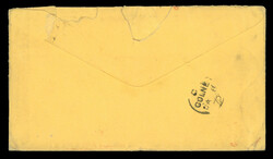 1869 cover to Colne, England franked horizontal strip of four 3c ...