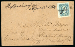 Group of covers with 1863 outer letter sheet from Richmond with pair ...