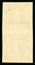 1918 2l11c on 2k mint n.h. imperf. vertical pair with lower stamp ...