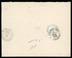1878 OUTGOING MAIL TO FINLAND: Envelope (with full contents !) from ...