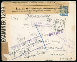 1941 (10.12.) censored cover from Thorshavn to Portsmouth franked ...