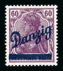 1920 60p, 1M and 2M "Grosser Innendienst" mint * stamps, signed and ...