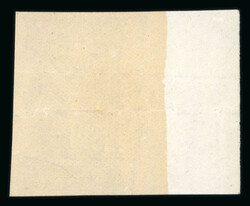 1896 Olympics 5D proof in green, a left-hand marginal, close margin ...