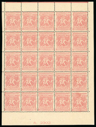 1896 Olympics 2L n complete pane of 25 (5 x 5) with margins all round ...