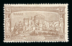 1896-1906 Olympics, all 3 sets mint with original gum (only 1896 25l ...