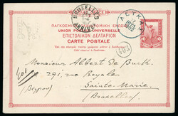1902 (9/8) 10L picture postal stationery card depicting the Olympic ...