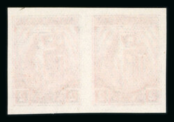 1906 2L double print horizontal pair fine unused on thin paper