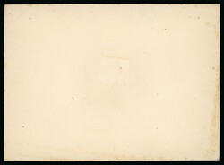 1906 3L dull orange imperf presentation (?) sunken proof on card, ...